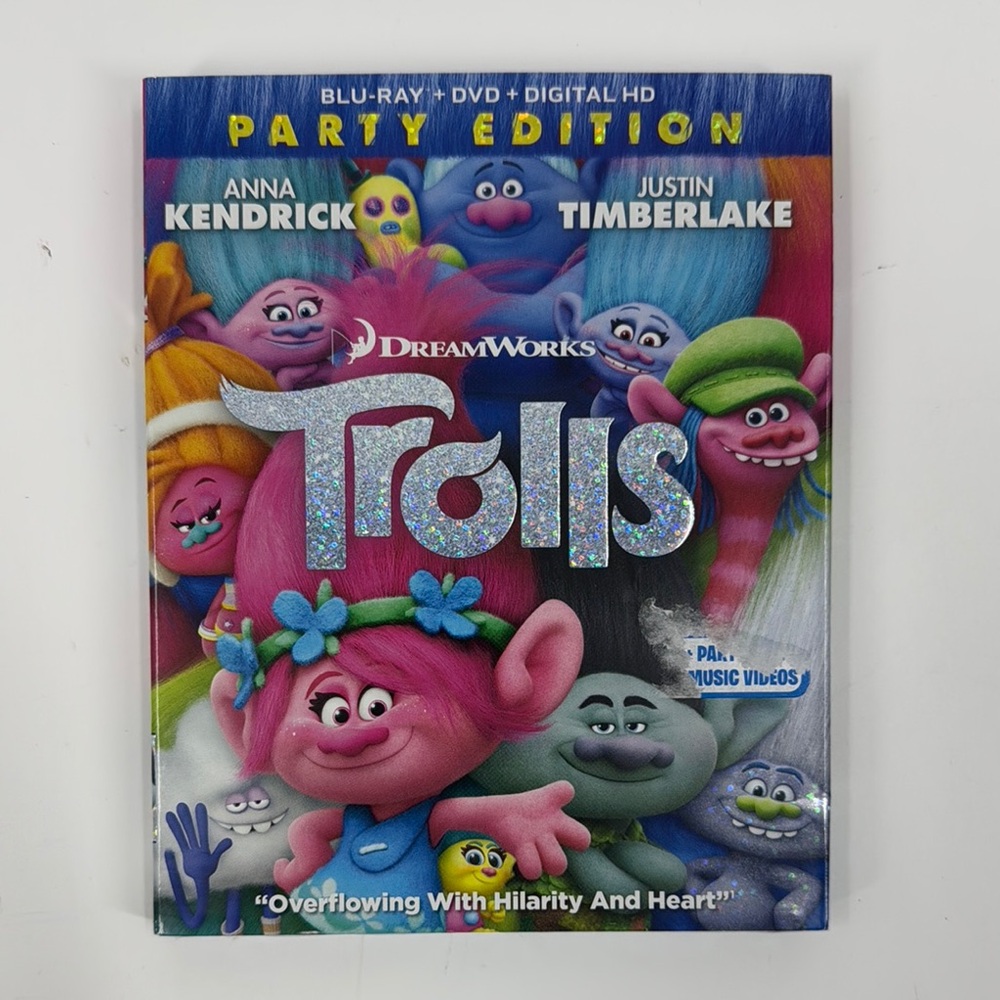 DreamWorks Trolls Party Edition Blu-Ray DVD